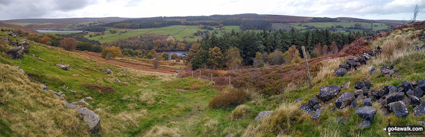 Walk sy104 Lodge Moor (Ughill Moors) from Strines Reservoir - The Dale Dike Valley from Wet Shaw Lane