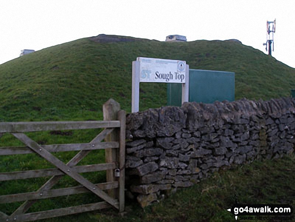 Walk d265 The Monsal Trail and Taddington from Wye Dale - Sough Top summit