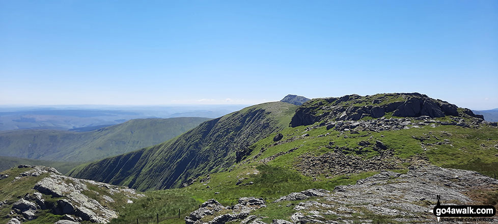 Walk gw146 Aran Fawddwy from Llanuwchllyn - On Aran Fawddwy