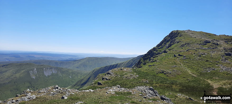 Approaching the summit of Aran Fawddwy