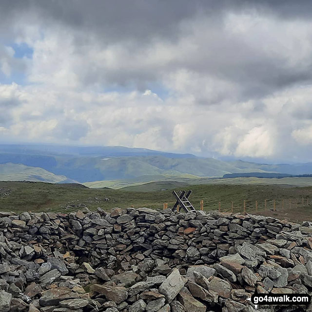 On the summit of Pen Pumlumon Fawr (Plynlimon)