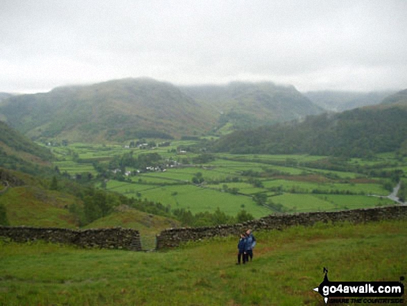 Rosthwaite from (King's How (Grange Fell)