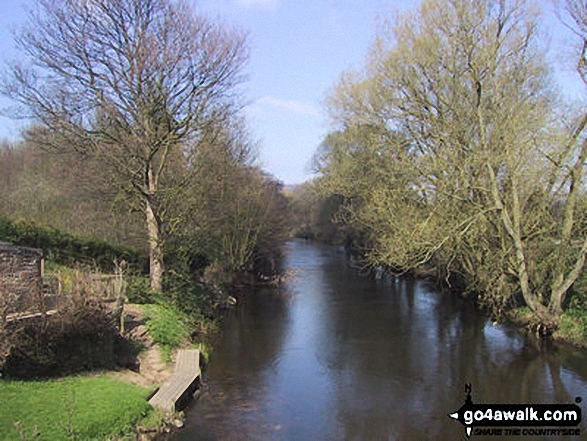 Walk d313 Winster, Youlgreave and Birchover from Darley Bridge - River Derwent from Darley Bridge