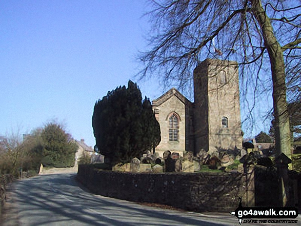 Walk d142 Birchover and Stanton Moor from Winster - Winster Church