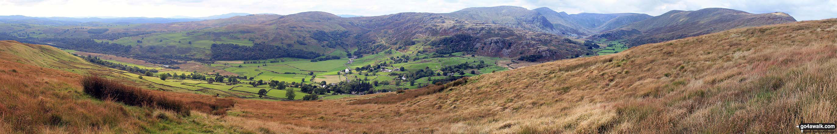 Walk c480 Hollow Moor (Green Quarter) from Kentmere - The Kentmere valley from the summit of Hollow Moor (North East Top)