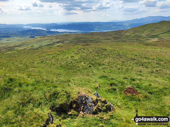 Walk c449 Sour Howes and Sallows from Kentmere - Windermere from the summit of Capple Howe