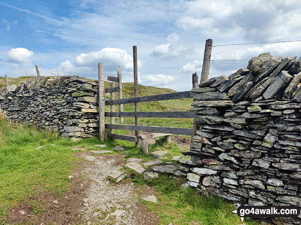 Walk c349 Sour Howes and Sallows from Troutbeck - Wall stile in between Sour Howes and Sallows