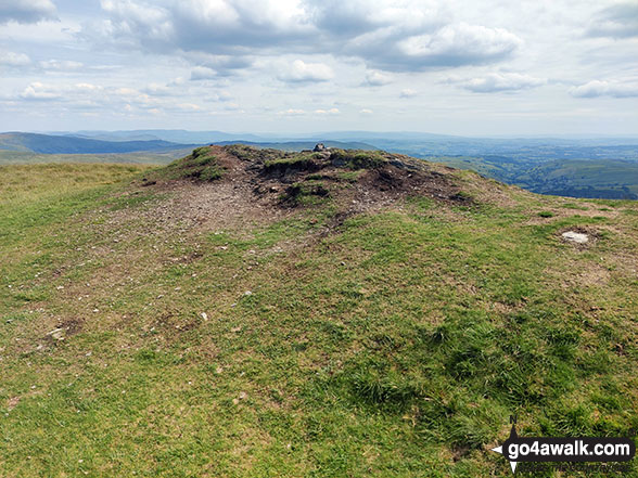 Walk c449 Sour Howes and Sallows from Kentmere - The summit of Sallows