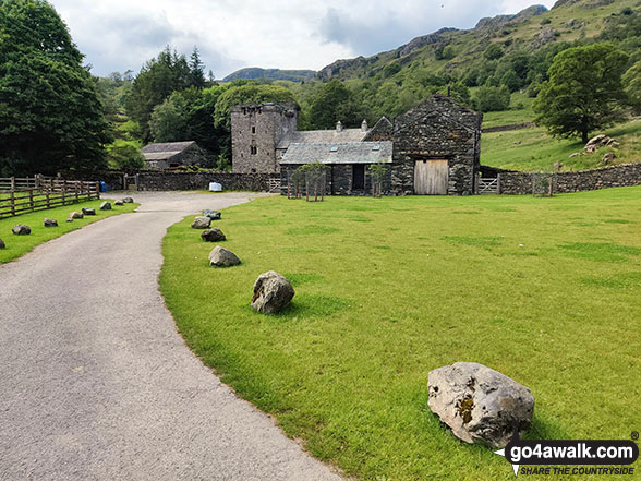 Walk c449 Sour Howes and Sallows from Kentmere - Kentmere Hall