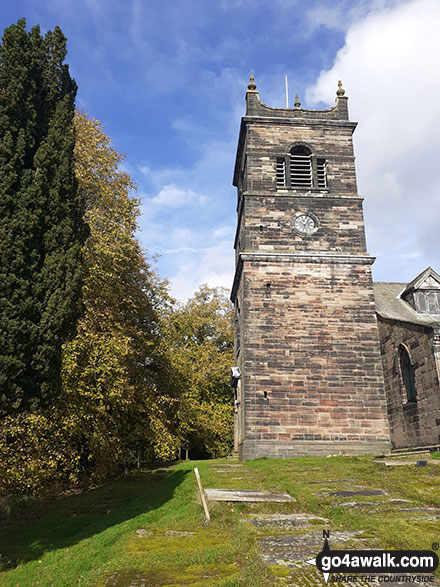 Walk ch121 Rostherne from Hoo Green - St. Mary's Church, Rostherne