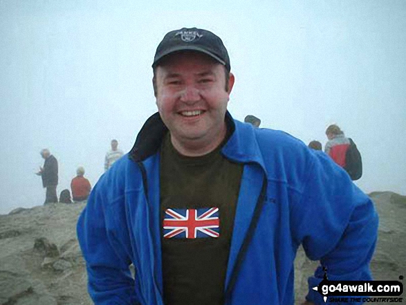 Me on my first hill walk on Ben Lomond in Loch Lomond and The Trossachs Stirlingshire Scotland