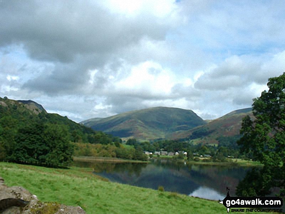 Walk c302 High Raise via Calf Crag from Grasmere - Seat Sandal towering above Grasmere