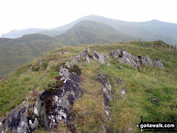 Walk Moel Dyrnogydd walking UK Mountains in The Molewyns Area Snowdonia National Park Conwy, Wales