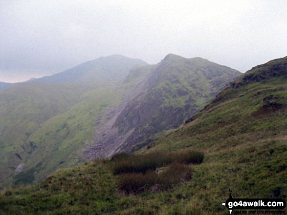 Allt-fawr (Moelwyns) and Iwerddon (Allt-fawr) from Crimea Pass (Bwlch y Gorddinan) 