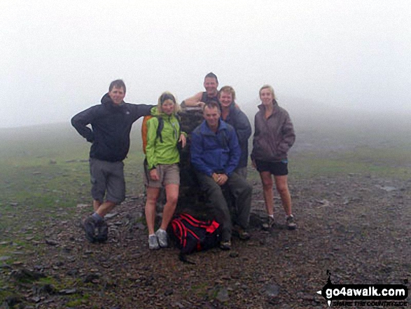 July on Ingleborough A bit wet and no view, but still smiling!