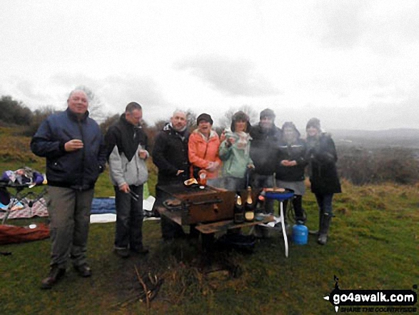 Me and family at the top of Robins Wood Hill, Robinswood Hill Country Park New Years Day 2012 - best barbeque of the year with a little champers!