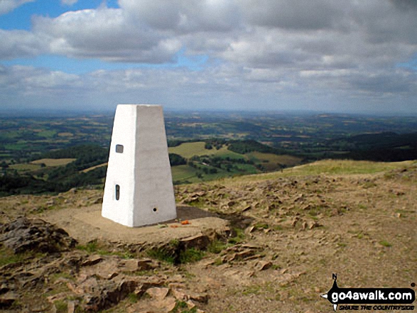 Malvern (Worcestershire Beacon) summit trig point 