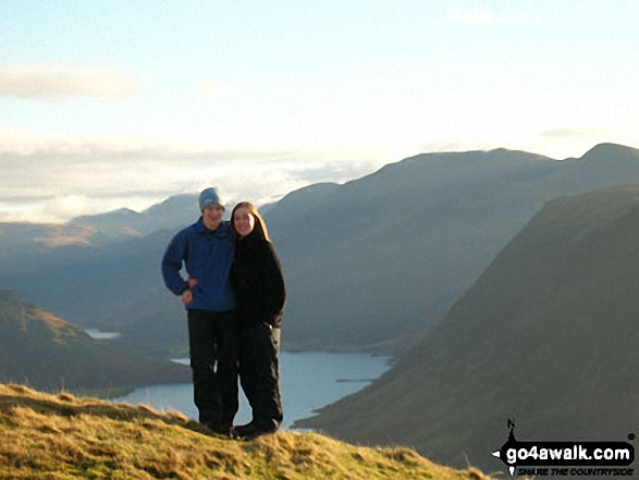 Myself and my partner Chris Key on Low Fell, Loweswater in The Lake District Cumbria England