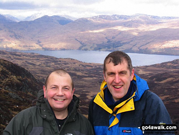 Walk st116 Ben Venue from Kinlochard - Me and my mate Graham on Ben Venue