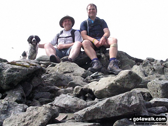 Me(right) and my mate Kevin and Cally on Foel Grach in Snowdonia Gwynedd Wales