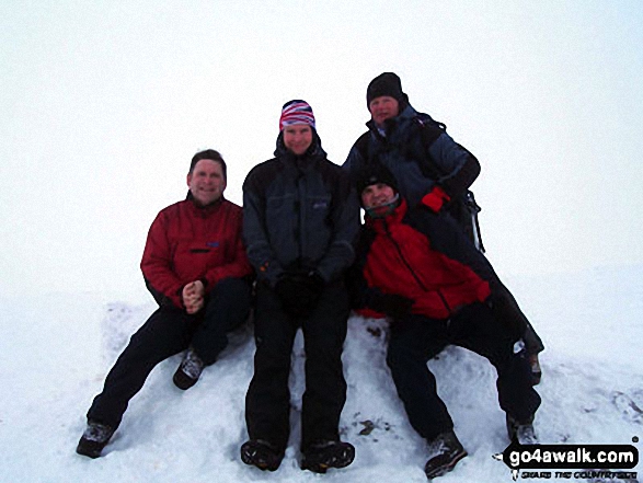 Me (right) and my mate Kevin and Cally on Foel Grach