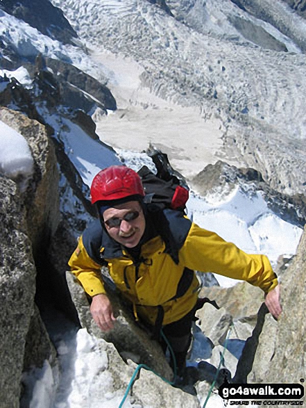 Me on Cosmiques Arrete in Chamonix  France