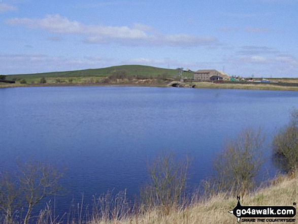 Walk l119 Bedding Hill Moor and Wycoller from Trawden - Upper Coldwell Reservoir