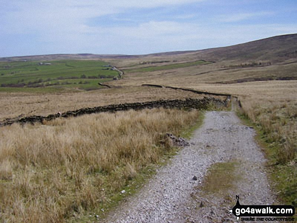 Walk l119 Bedding Hill Moor and Wycoller from Trawden - The Bronte Way & Pendle Way crossing Will Moor