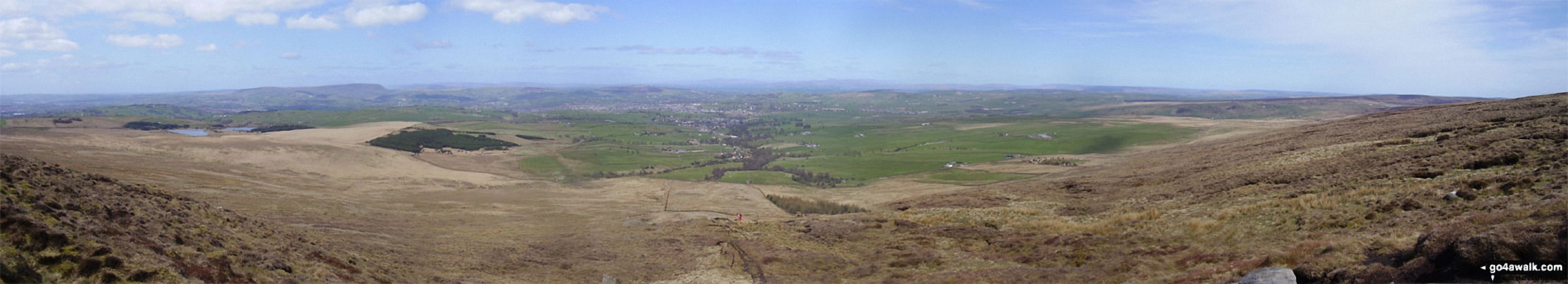 The view looking North from the summit of Lad Law (Boulsworth Hill)