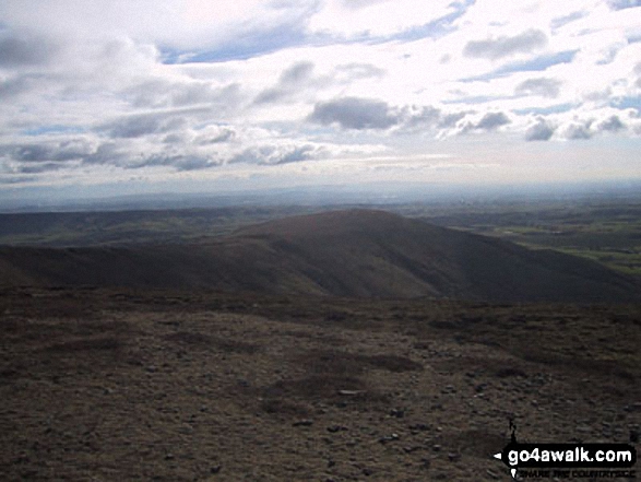 Walk l114 Paddy's Pole (Fair Snape Fell) and Fiendsdale Head from nr Chipping - Parlick from Paddy's Pole (Fair Snape Fell)