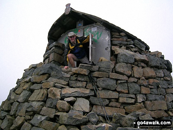 Walk h154 Ben Nevis and Carn Mor Dearg from The Nevis Range Mountain Gondola - On Ben Nevis