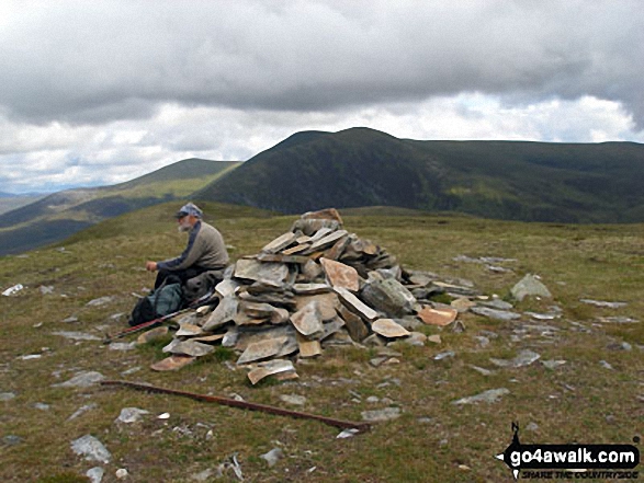 Walk h118 The Ben Wyvis Massif from Garbat - Ben Wyvis (Glas Leathad Mor) from the cairn on Little Wyvis