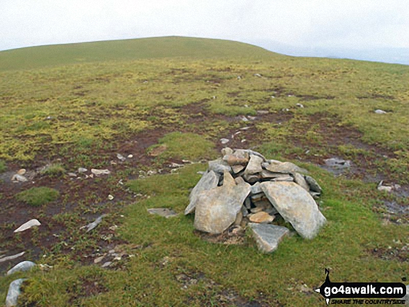 Walk h118 The Ben Wyvis Massif from Garbat - Tom a' Choinnich (Ben Wyvis) summit in mist