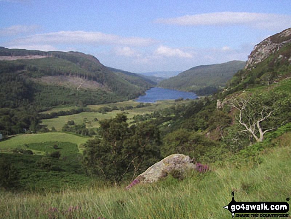 Walk cw191 Creigiau Gleision from Llyn Crafnant - Llyn Crafnant Reservoir