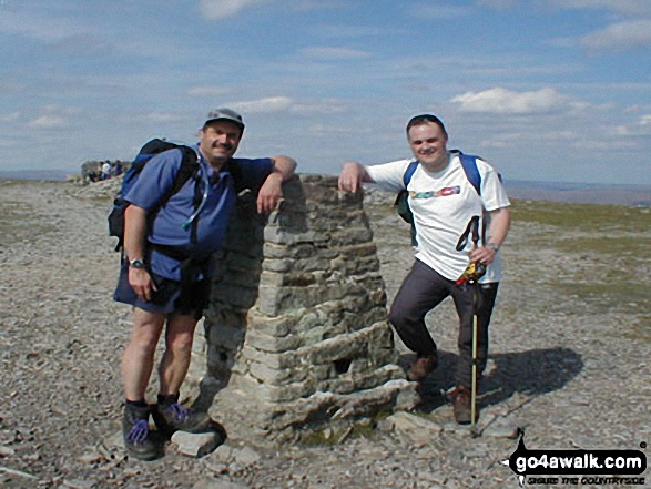 Gary & Charles on Ingleboro in Yorkshire Dales North Yorkshire England