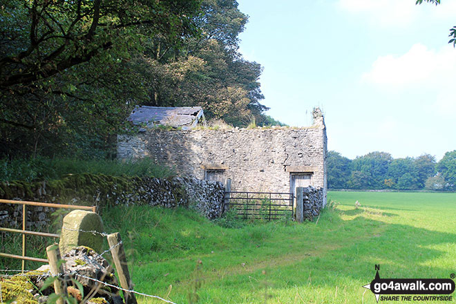 Ruin beside Green Lane (Friden) near Mere Farm 