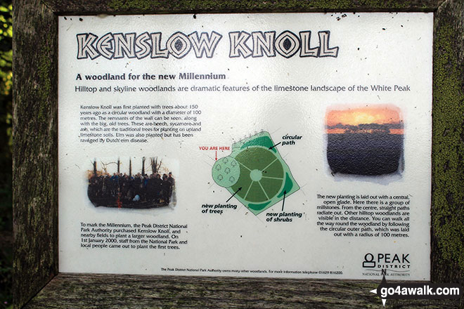 Information Board on Kenslow Knoll