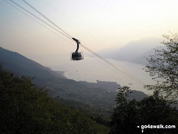 Walk ve147 Cime di Ventrar (Monte Baldo) and Col di Piombi from Malcesine - Lake Garda and the Monte Baldo Cable Car from the lower slopes of Monte Baldo