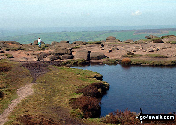 Walk s221 Gib Tor, The Roaches and Hen Cloud from Upper Hulme - On The Roaches