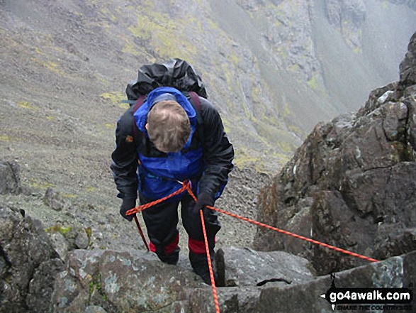 Me on Am Basteir in The Cuillin Hills, Skye Highland Scotland