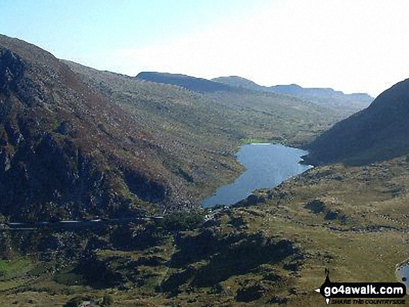 Walk gw194 Y Garn (Glyderau), Foel-goch, Mynydd Perfedd, Carnedd y Filiast (Glyderau) and Elidir Fawr from Nant Peris - Pen yr Ole Wen, Llyn Ogwen and Nant y Benglog from Y Garn (Glyderau)