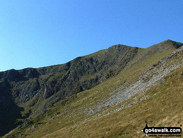 Walk gw194 Y Garn (Glyderau), Foel-goch, Mynydd Perfedd, Carnedd y Filiast (Glyderau) and Elidir Fawr from Nant Peris - Y Garn (Glyderau) and Cwm Clyd