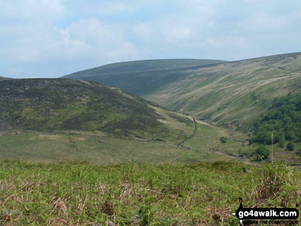 Walk d213 Black Chew Head (Laddow Rocks) and The Longdenden Trail from Hadfield - Bareholme Moss and Hey Moss from near Black Chew Head (Laddow Rocks)