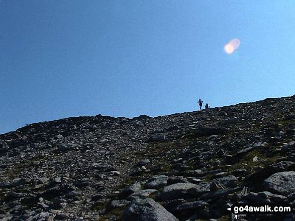 Walk gw115 Glyder Fach, Castell y Gwynt and Glyder Fawr from Ogwen Cottage, Llyn Ogwen - Fell Runners on Glyder Fawr