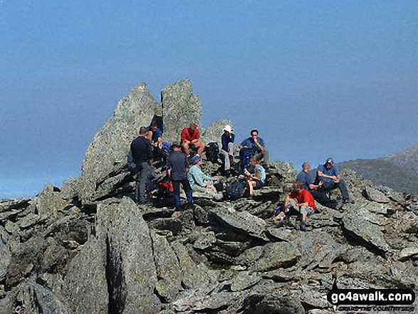 The summit of Glyder Fawr,  the highest point in The Glyders (or Glyderau) Photo: Geoff Smithson