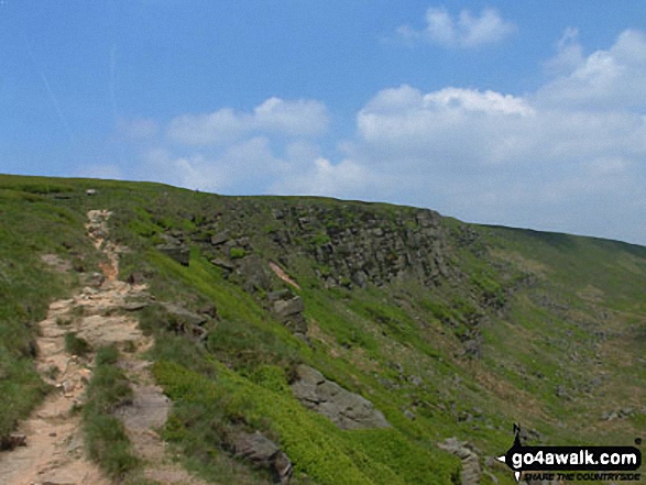 Approaching Black Chew Head (Laddow Rocks)