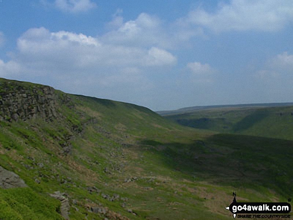 Walk d213 Black Chew Head (Laddow Rocks) and The Longdenden Trail from Hadfield - Black Hill (Soldier's Lump) from near Black Chew Head (Laddow Rocks)