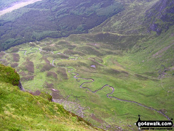 Looking down into Corrie of Fee from Erne Craigs 