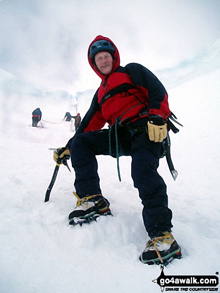 On Aonach Morin the snow 