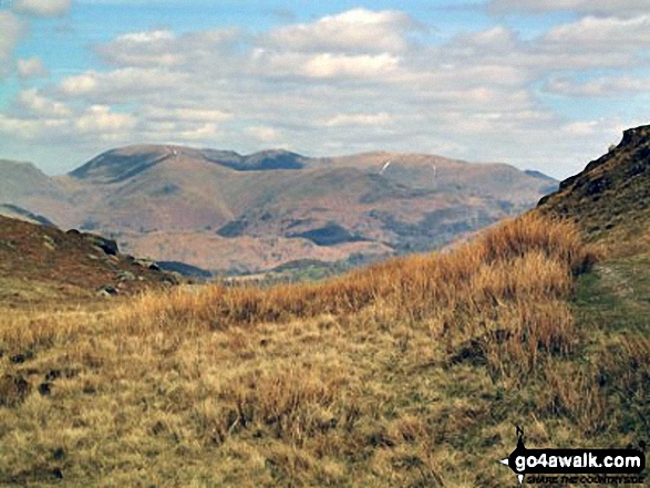 Walk c149 The Yewdale Fells from Coniston - Fairfield from Hole Rake below Wetherlam